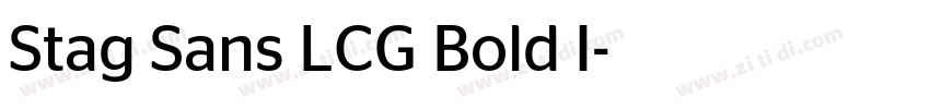 Stag Sans LCG Bold I字体转换 Stag Sans LCG Bold I字体转换